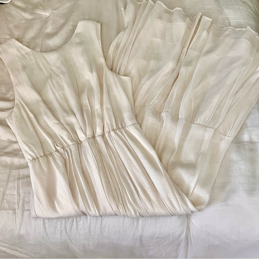BANANA REPUBLIC White Linen Dress